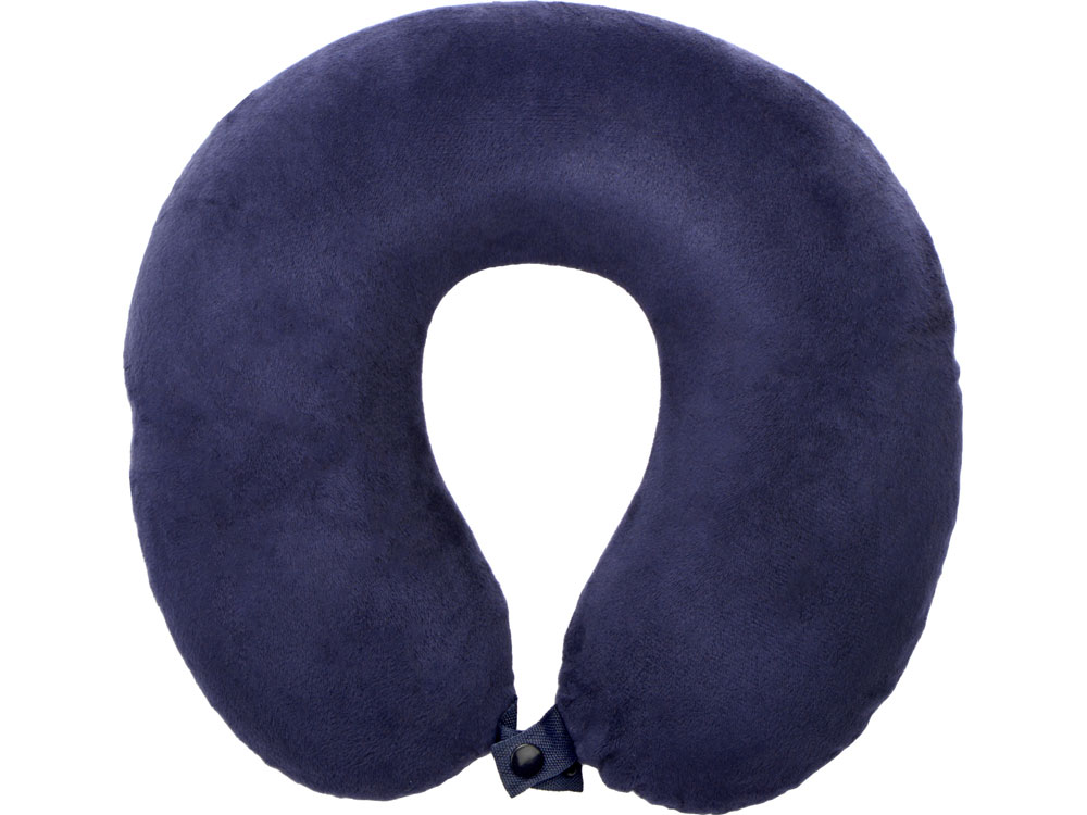 Подушка Basic из микрофибры с эффектом памяти U-shape, синий (P)-1