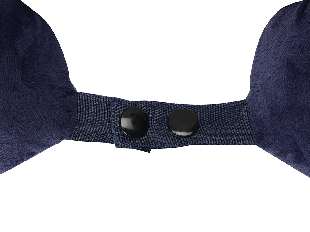 Подушка Basic из микрофибры с эффектом памяти U-shape, синий (P)-3