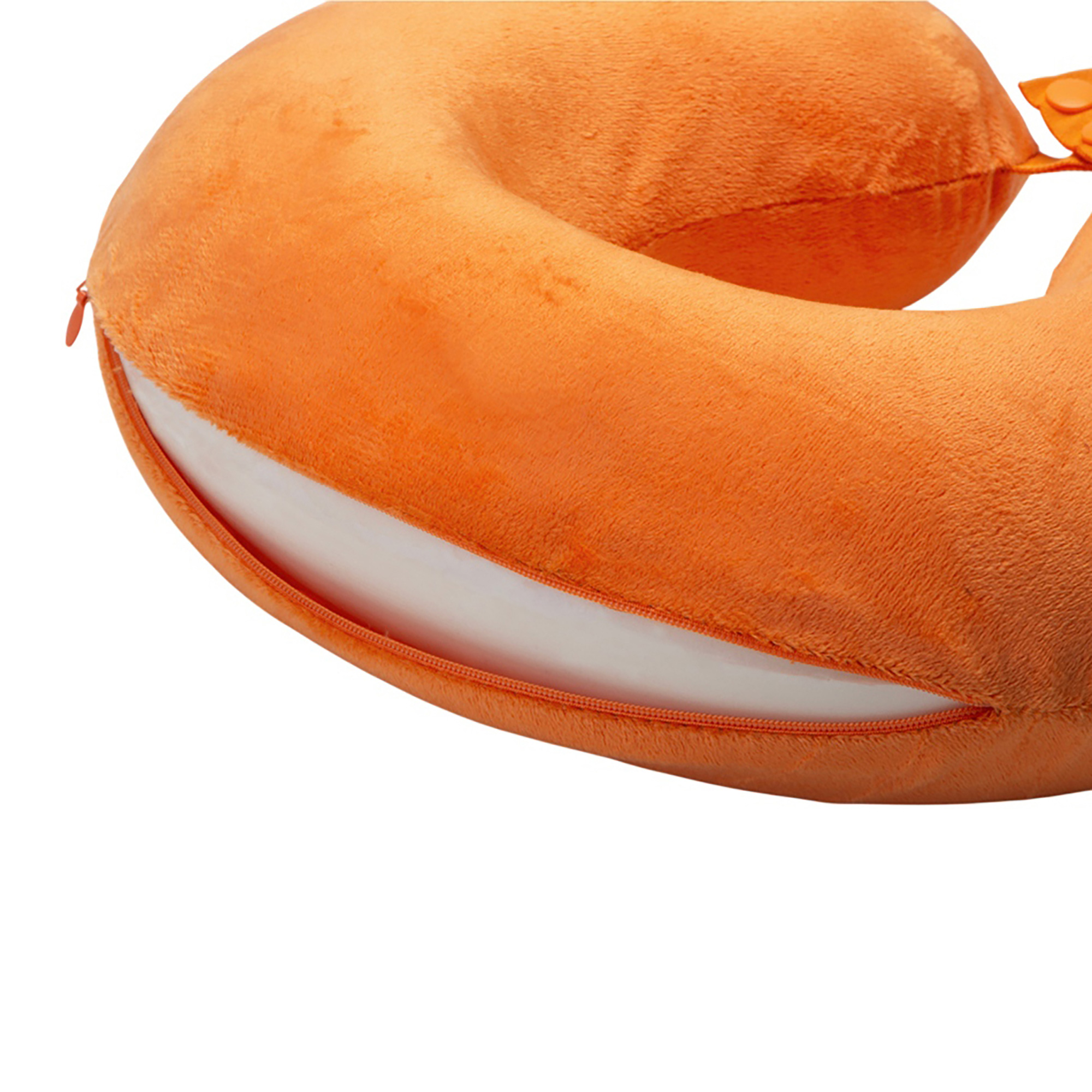 Подушка Basic из микрофибры с эффектом памяти U-shape, оранжевый-3