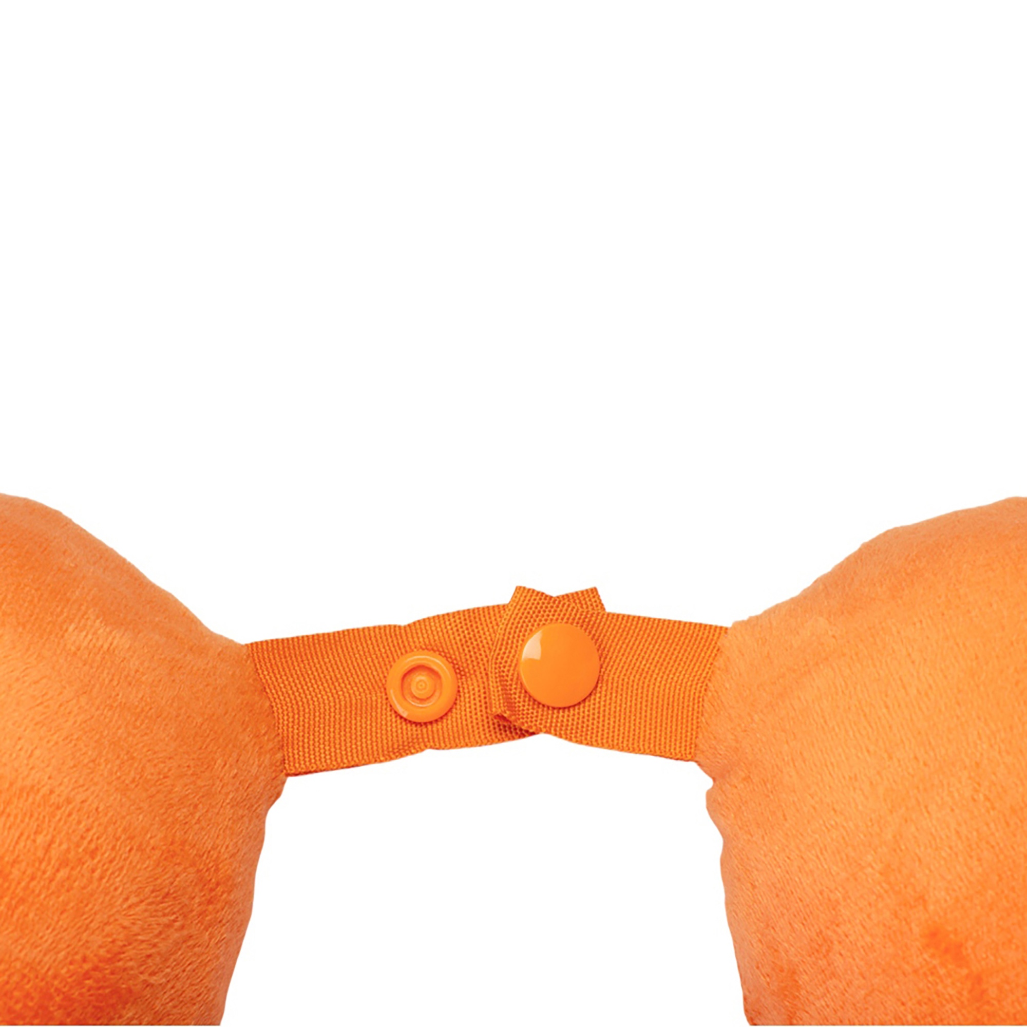 Подушка Basic из микрофибры с эффектом памяти U-shape, оранжевый-4