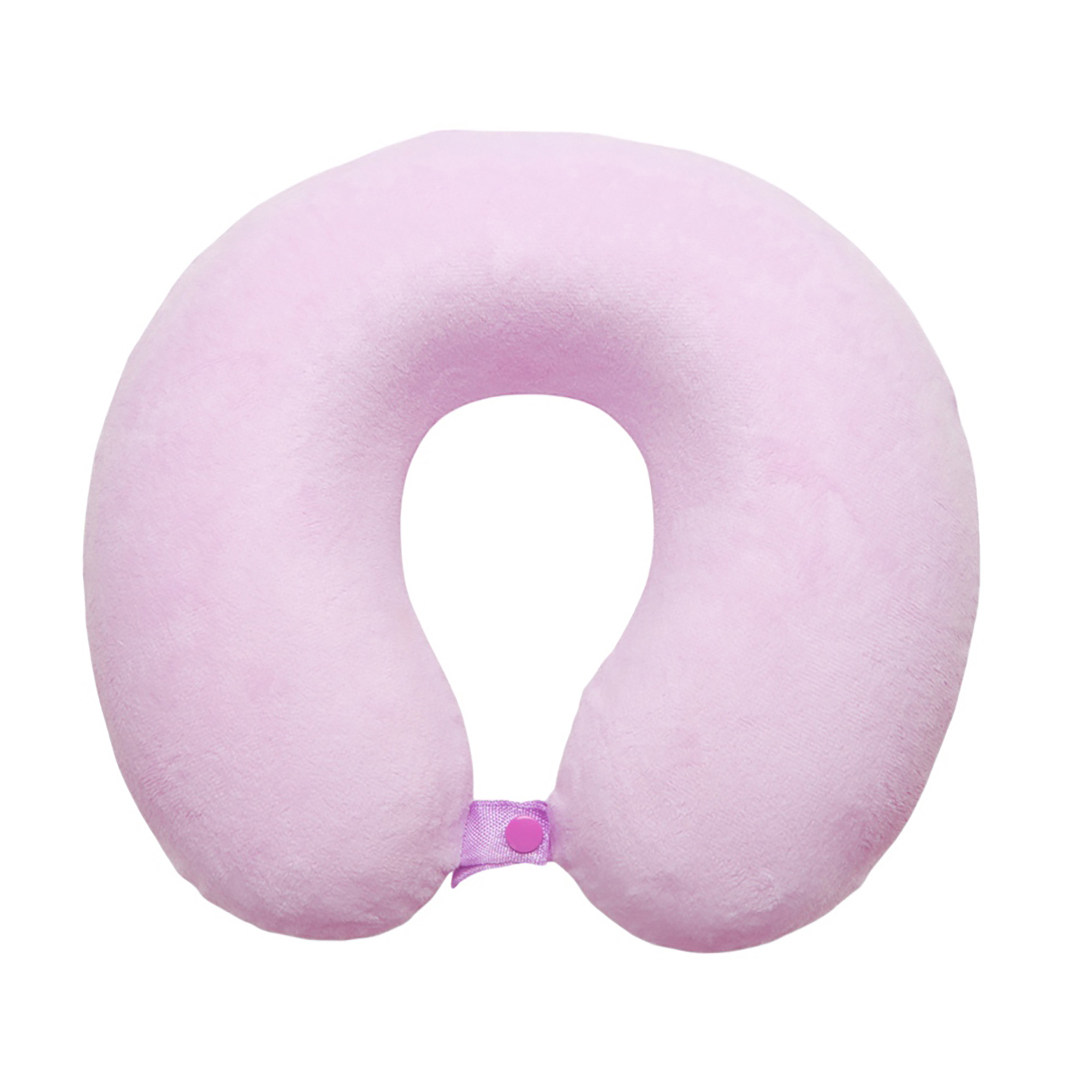 Подушка Basic из микрофибры с эффектом памяти U-shape, розовый-2