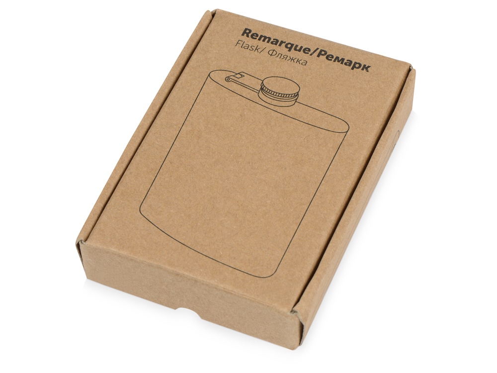 Фляжка 240 мл Remarque soft touch, 304 сталь, красный-6