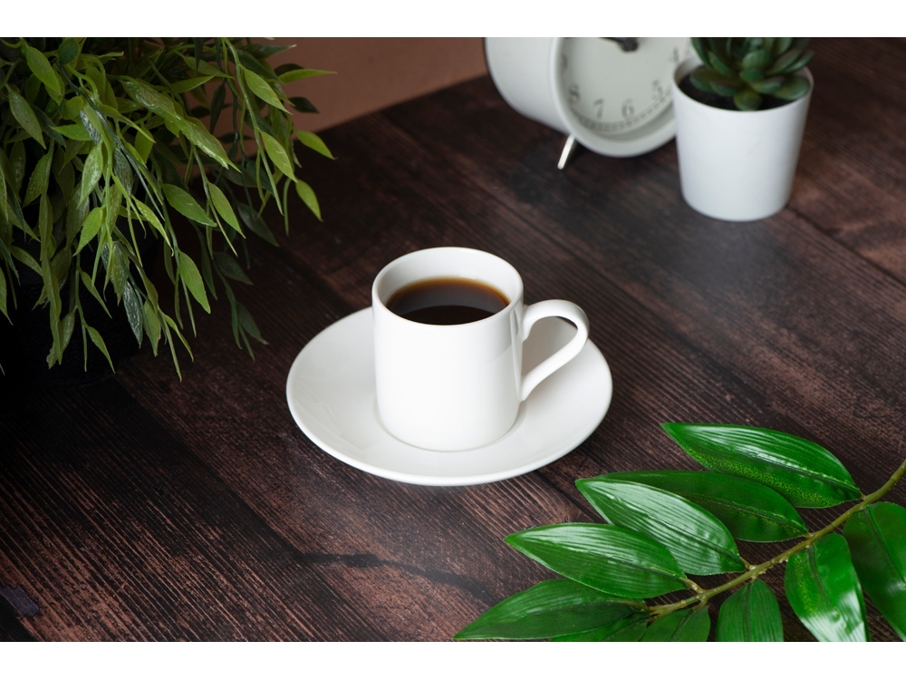Кофейная пара прямой формы Espresso, 100мл, белый-6