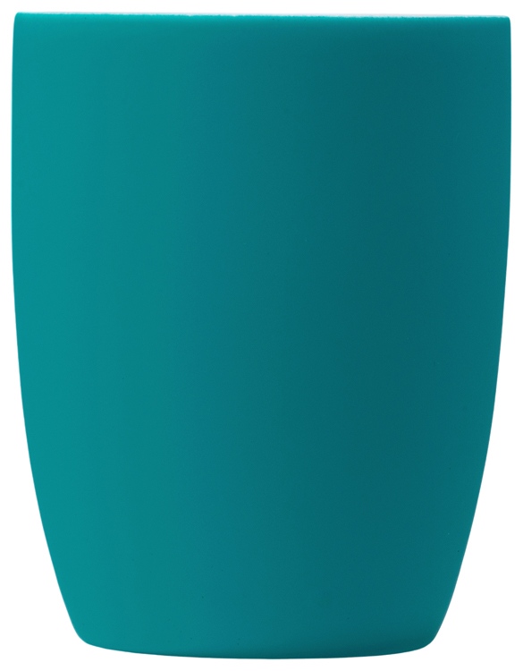 Кружка с покрытием soft-touch “Tulip Gum”, бирюзовый 320C-3