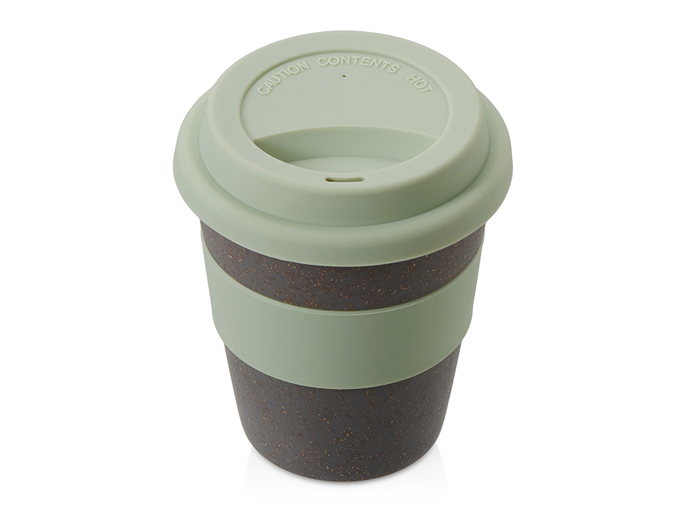 Стакан с силиконовой крышкой "Cafe", olive-1