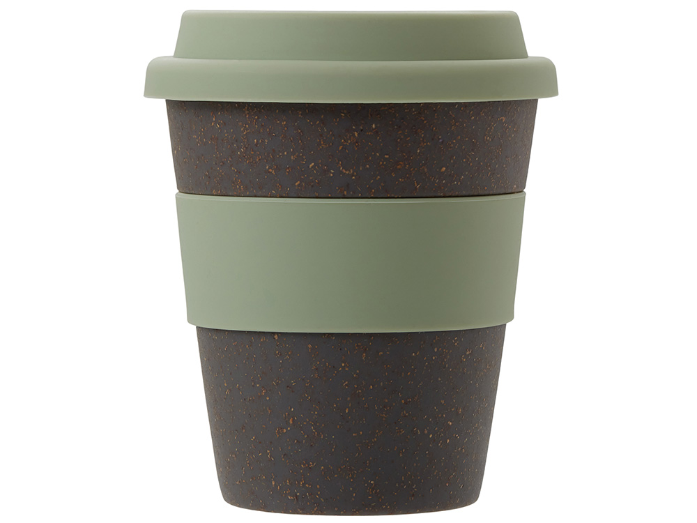 Стакан с силиконовой крышкой "Cafe", olive-5