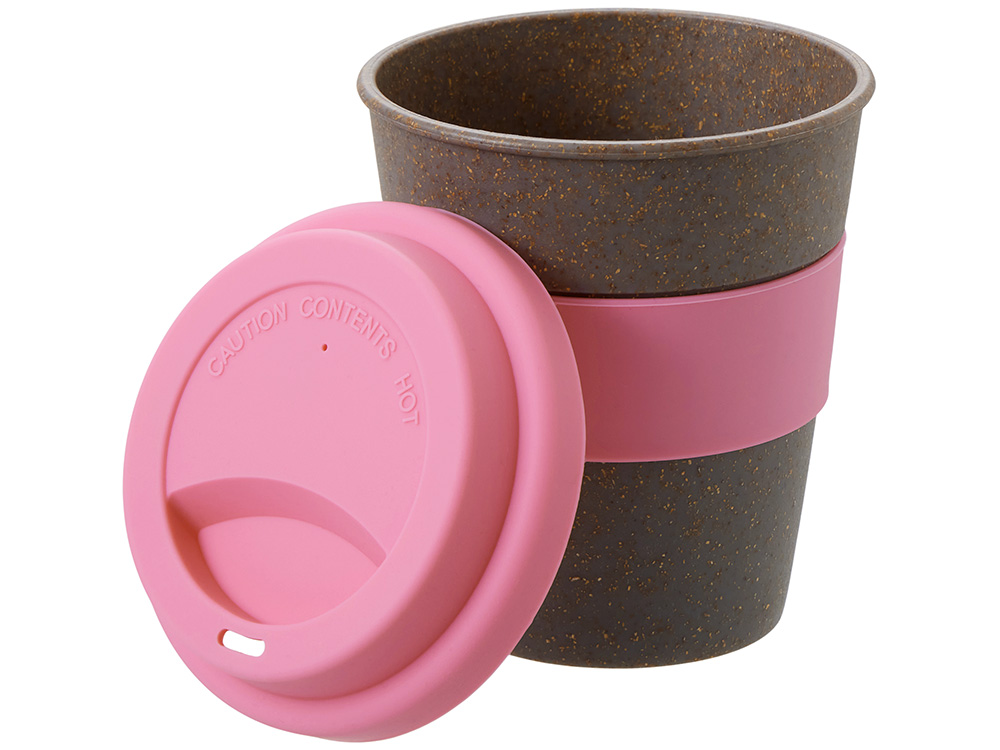 Стакан с силиконовой крышкой "Cafe", dust pink-3