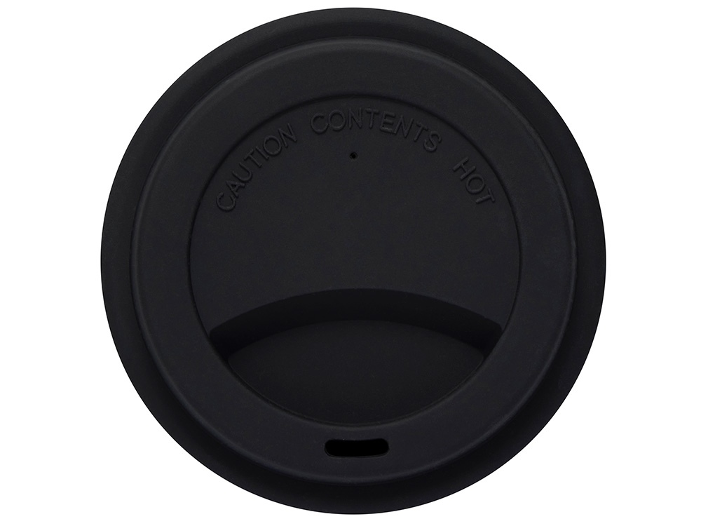 Стакан с силиконовой крышкой "Cafe", черный-4