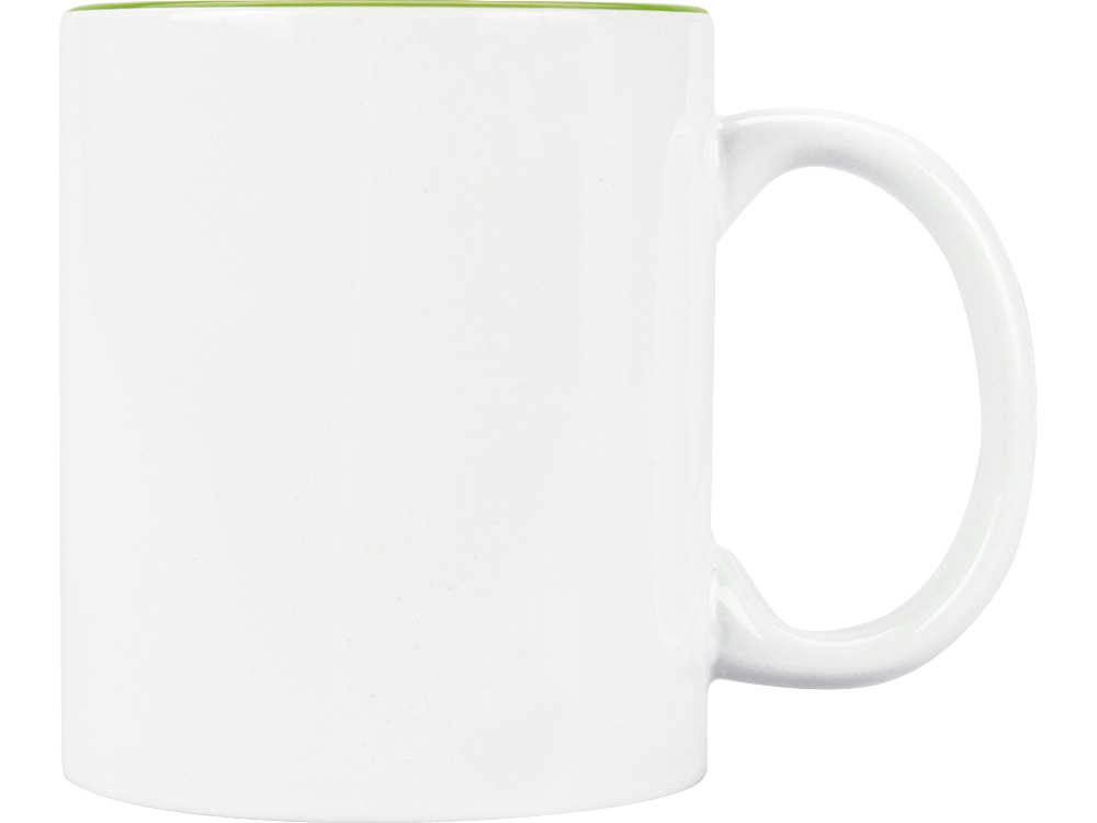 Кружка «Gain» 320мл, белый/зеленое яблоко-1