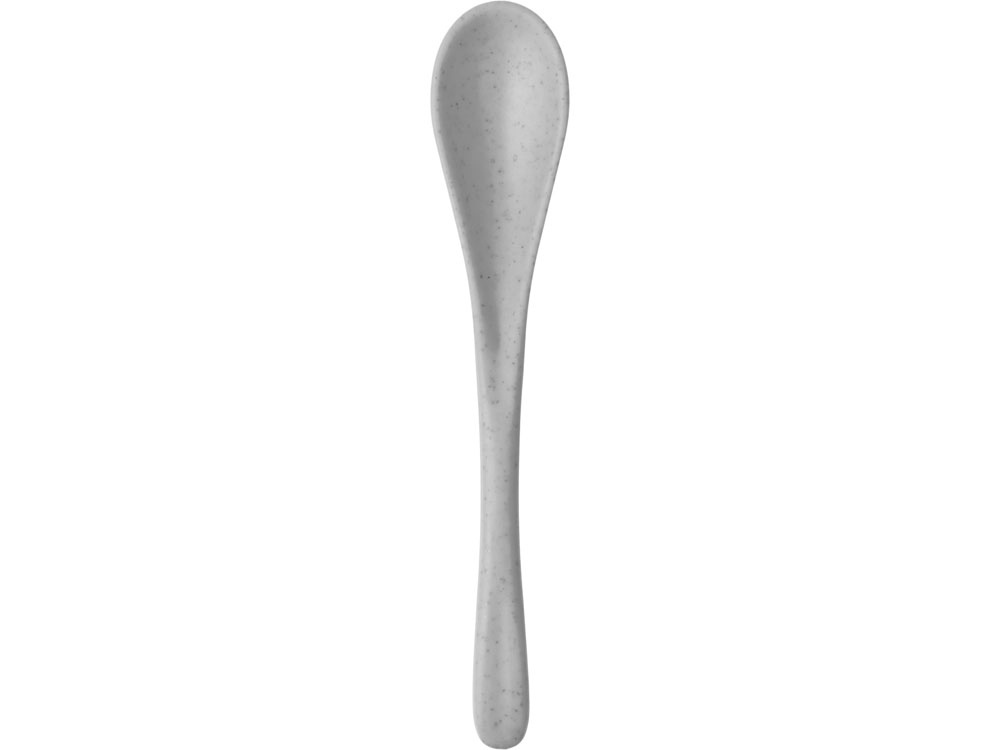 Пшеничная кружка Nina с ложкой, 300ml, серый Cool grey 7C-2