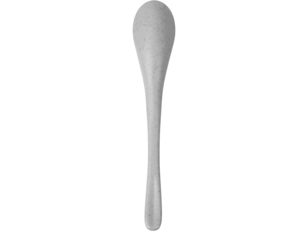Пшеничная кружка Nina с ложкой, 300ml, серый Cool grey 7C-3