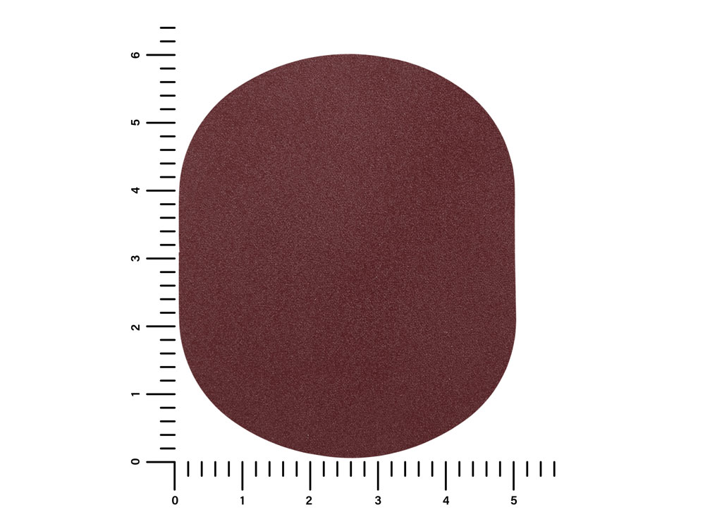 ПАТЧ ОВАЛ nubuk (коричневый ) 6,0 х 5,0 см-2