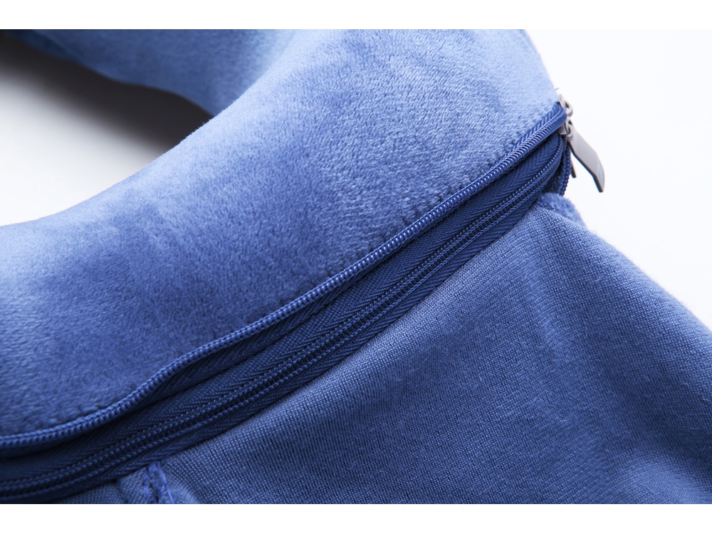 Подушка для путешествий с эффектом памяти, с капюшоном "Hooded Tranquility Pillow", синий-5