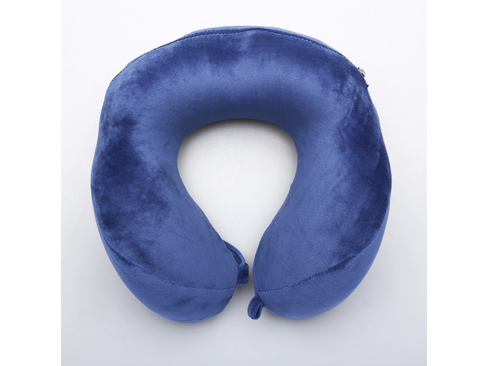 Подушка для путешествий с эффектом памяти, с капюшоном "Hooded Tranquility Pillow", синий-7
