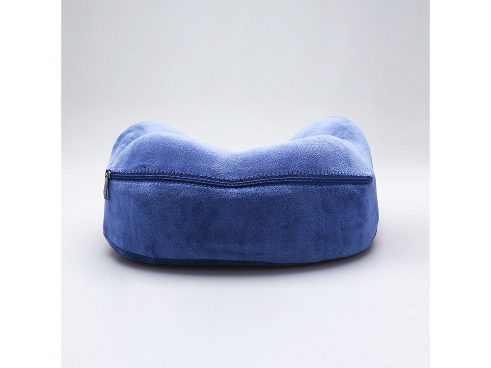 Подушка для путешествий с эффектом памяти, с капюшоном "Hooded Tranquility Pillow", синий-8