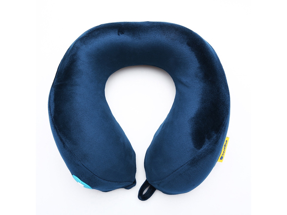 Подушка для путешествий со встроенным массажером "Massage Tranquility Pillow", синий-1