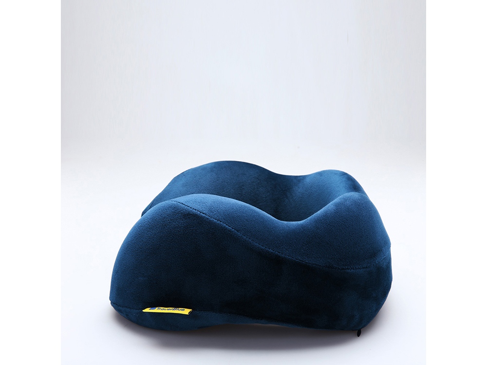 Подушка для путешествий со встроенным массажером "Massage Tranquility Pillow", синий-2