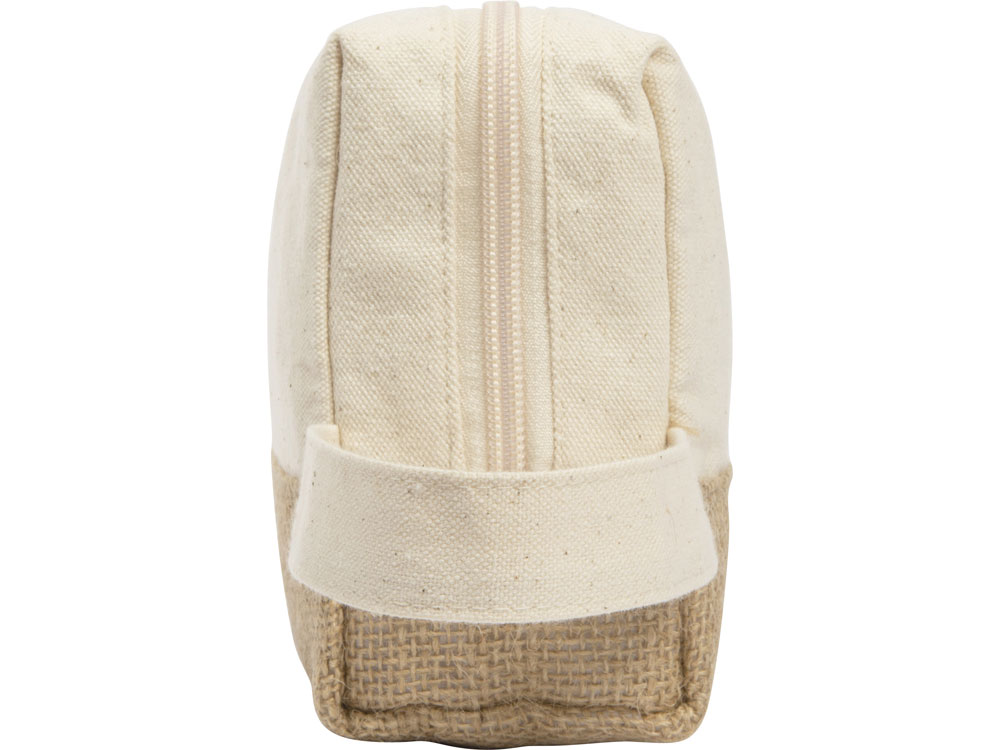 Косметичка "Jute" с ручкой из хлопка и джута, натуральный-5