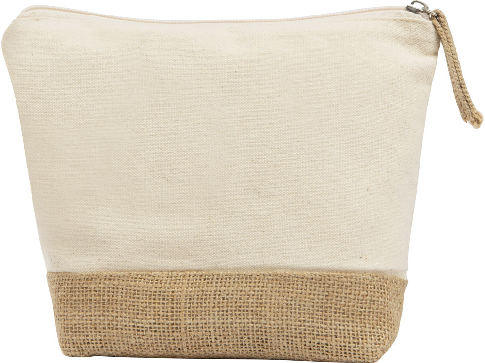 Косметичка "Jute" из хлопка и джута, натуральный-1