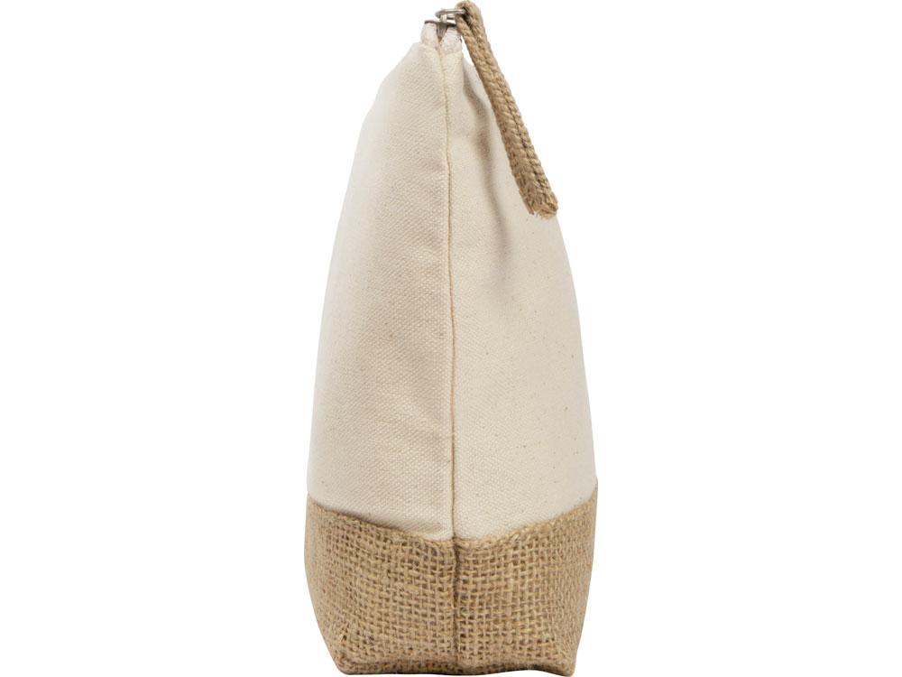 Косметичка "Jute" из хлопка и джута, натуральный-3