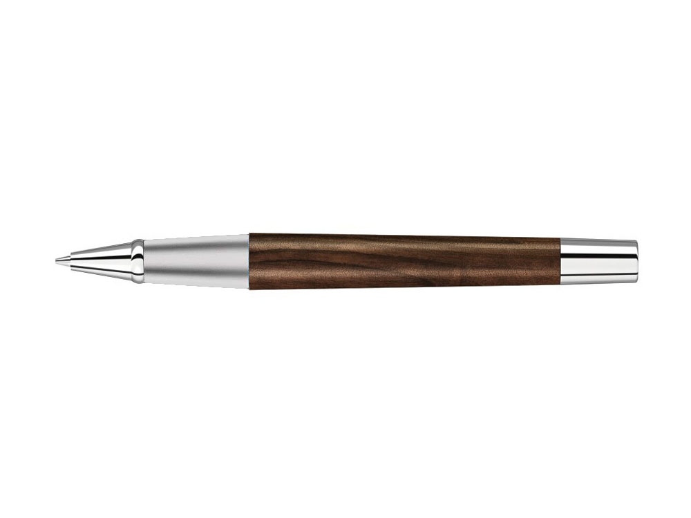 Ручка роллер "TITAN WOOD R", синий, 0.7 мм, коричневый/серебряный-1