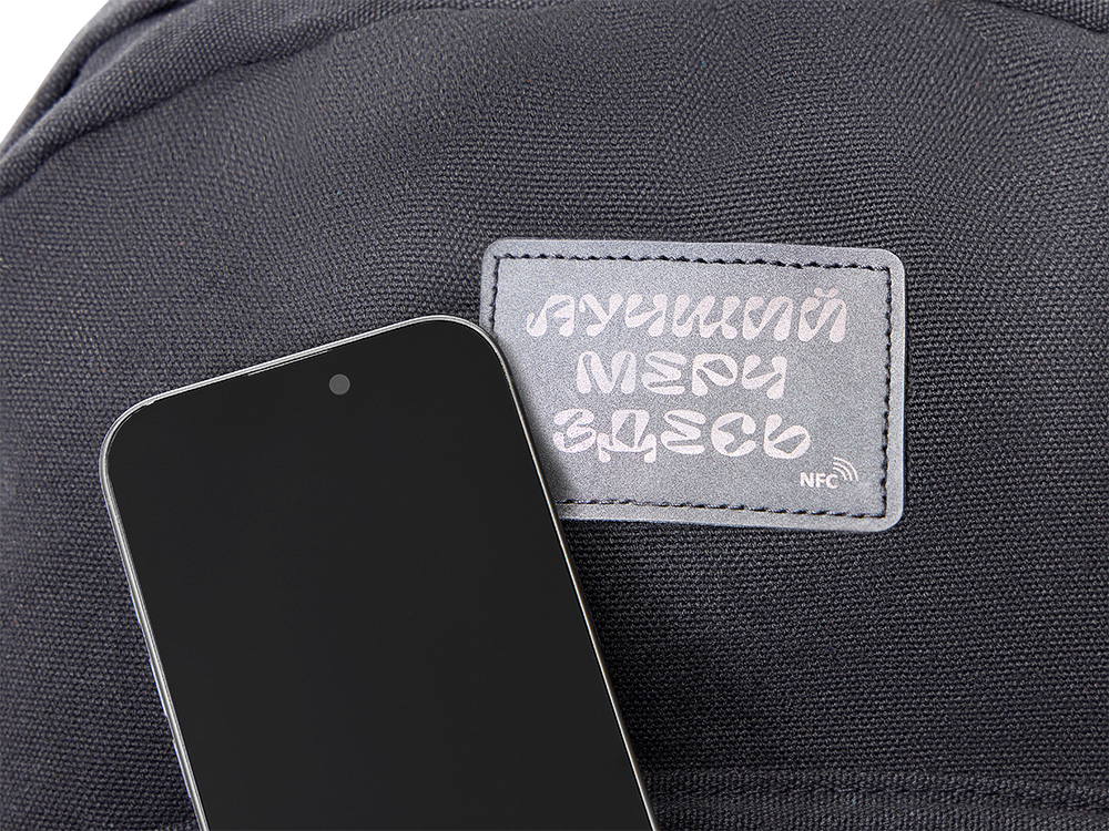 Рюкзак «Shammy» для ноутбука 15", черный, NFC патч-2