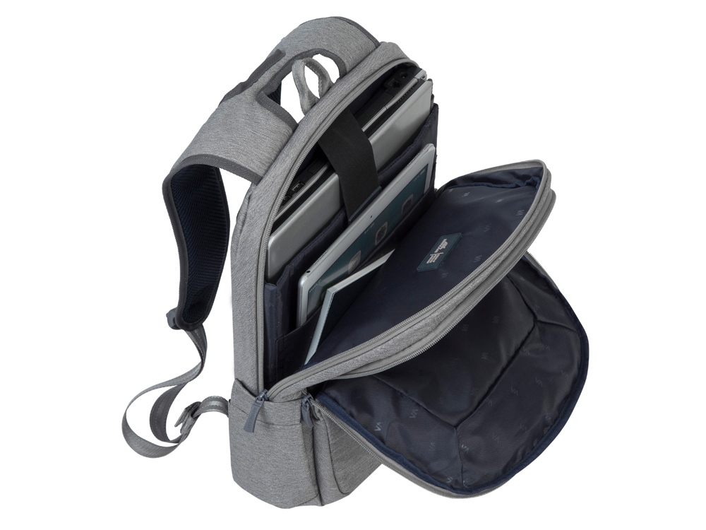 RIVACASE 7760 grey ECO рюкзак для ноутбука 15.6"-6