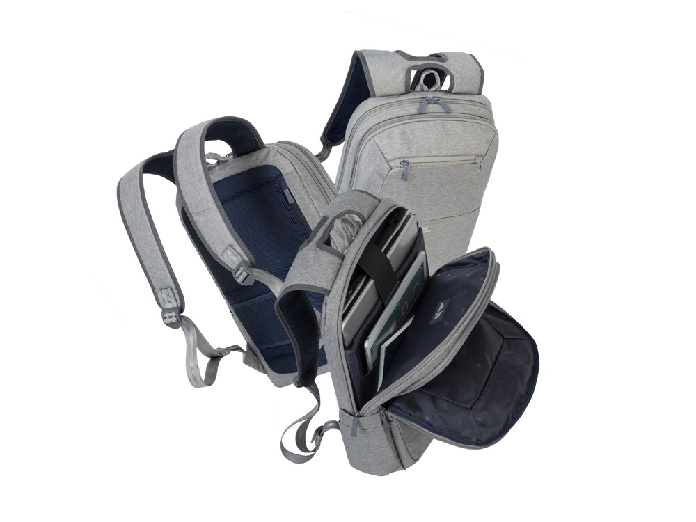 RIVACASE 7760 grey ECO рюкзак для ноутбука 15.6"-7