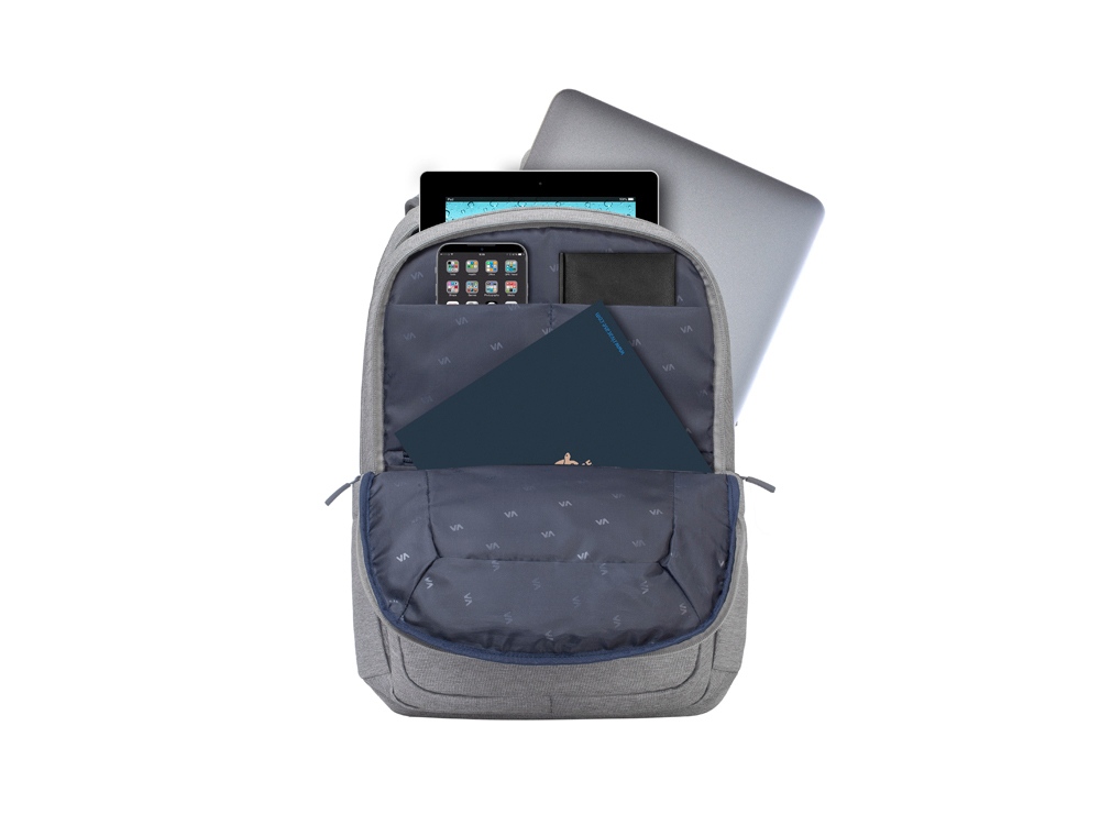 RIVACASE 7760 grey ECO рюкзак для ноутбука 15.6"-12