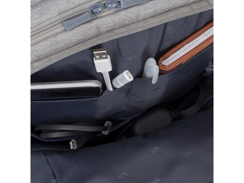 RIVACASE 7760 grey ECO рюкзак для ноутбука 15.6"-20