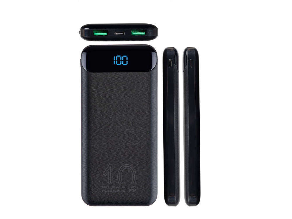 VA2540 (10 000mAh), QC/PD 20W внешний аккумулятор с дисплеем, черный-5