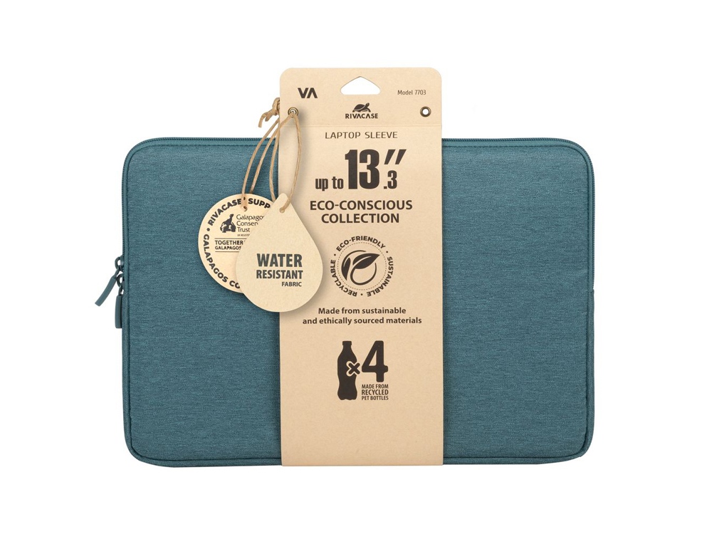 RIVACASE 7703 aquamarine ECO чехол для ноутбука 13.3-14" / 12-3