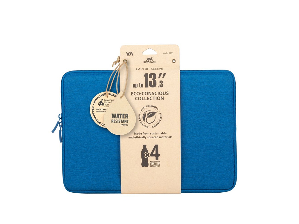 RIVACASE 7703 azure blue ECO чехол для ноутбука 13.3-14" / 12-3