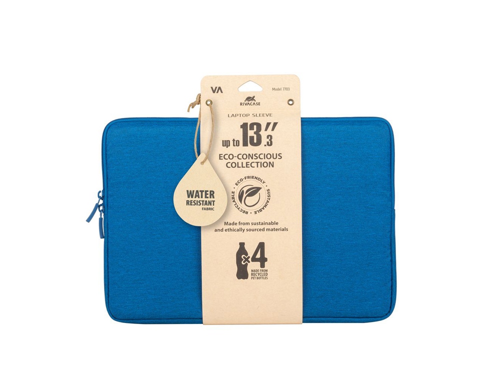 RIVACASE 7703 azure blue ECO чехол для ноутбука 13.3-14" / 12-4