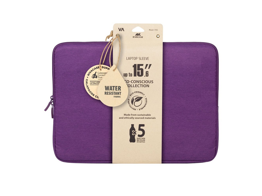 RIVACASE 7705 violet ECO чехол для ноутбука 15.6" / 12-4