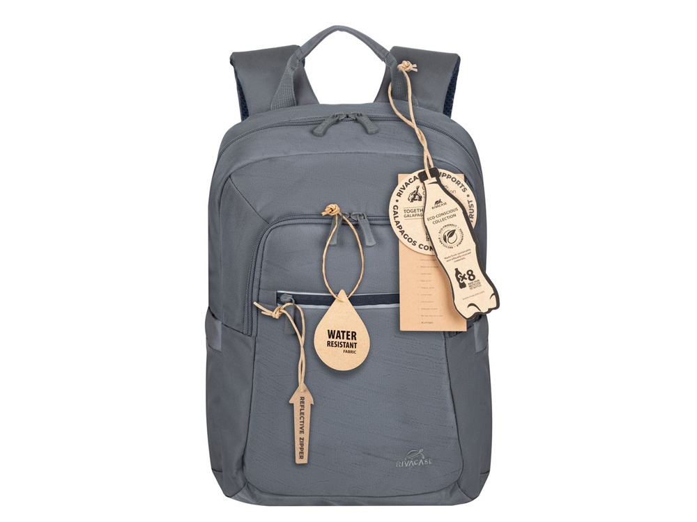 RIVACASE 7523 grey ECO рюкзак для ноутбука 13.3-14" / 6-2