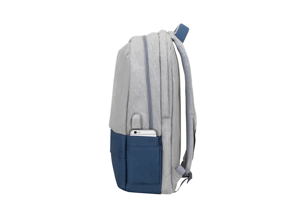 RIVACASE 7567 grey/dark blue рюкзак для ноутбука 17.3" / 6-5