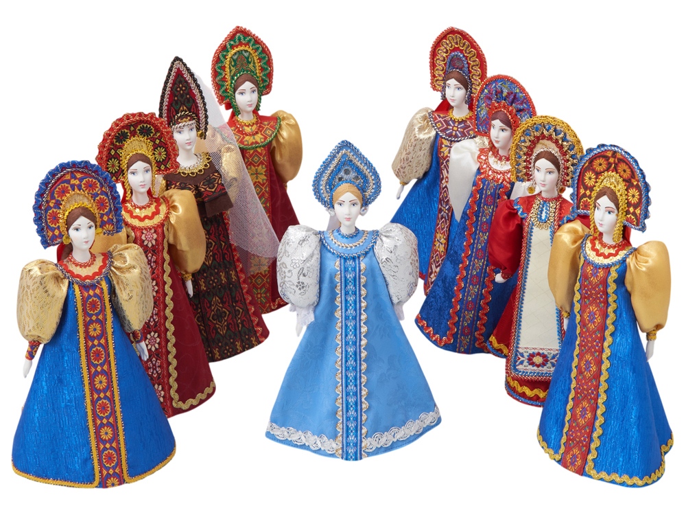Подарочный набор: кукла фарфоровая, чай "Малина с мятой", красный-5