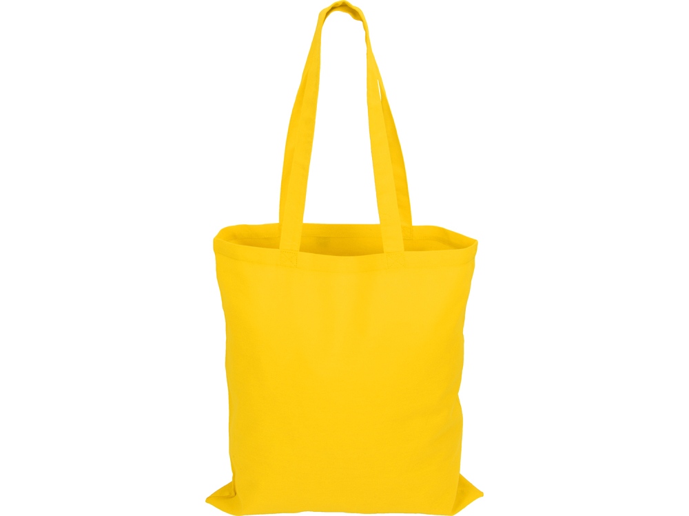 Сумка для шопинга Carryme 140 хлопковая, 140 г/м2, желтый-3
