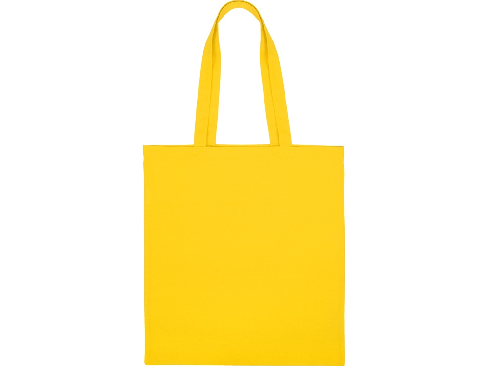 Сумка для шопинга Carryme 140 хлопковая, 140 г/м2, желтый-4