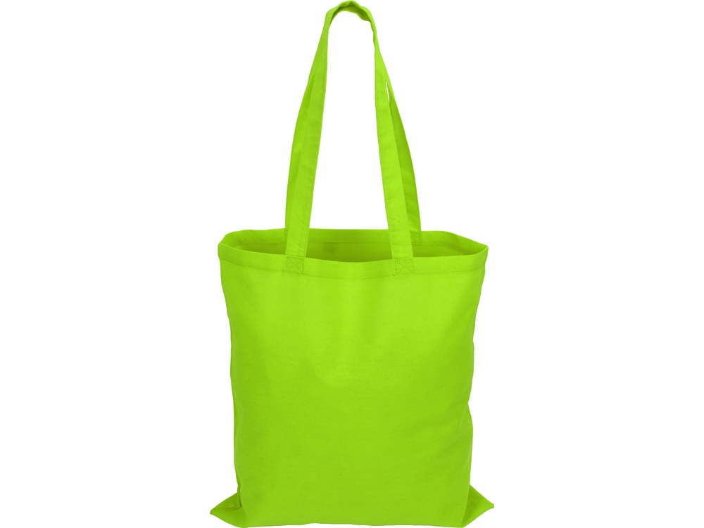 Сумка для шопинга Carryme 140 хлопковая, 140 г/м2, зеленое яблоко-3