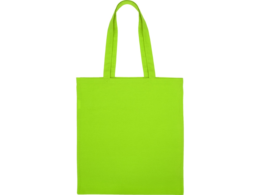 Сумка для шопинга Carryme 140 хлопковая, 140 г/м2, зеленое яблоко-4