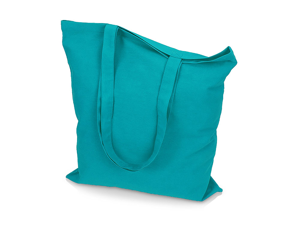 Сумка для шопинга Carryme 140 хлопковая, 140 г/м2, бирюзовый 320C NEW-1