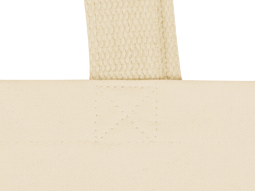 Сумка для шопинга Steady из хлопка с парусиновыми ручками, 260 г/м2, натуральный-5