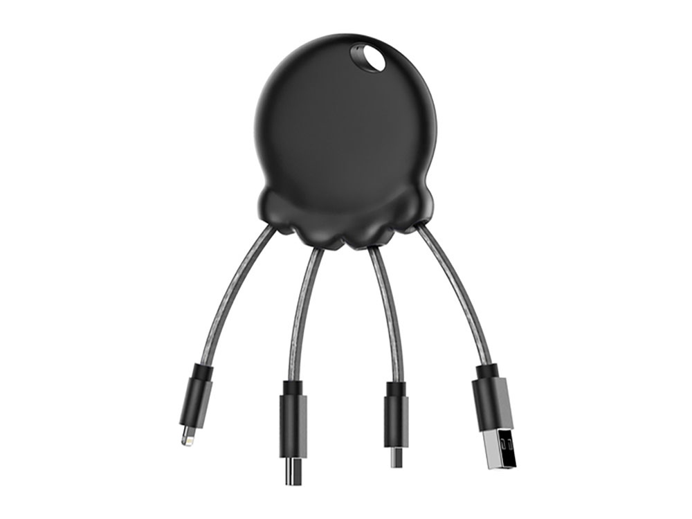 Портативное зарядное устройство «Octopus Booster», 1000 mAh, черный-1