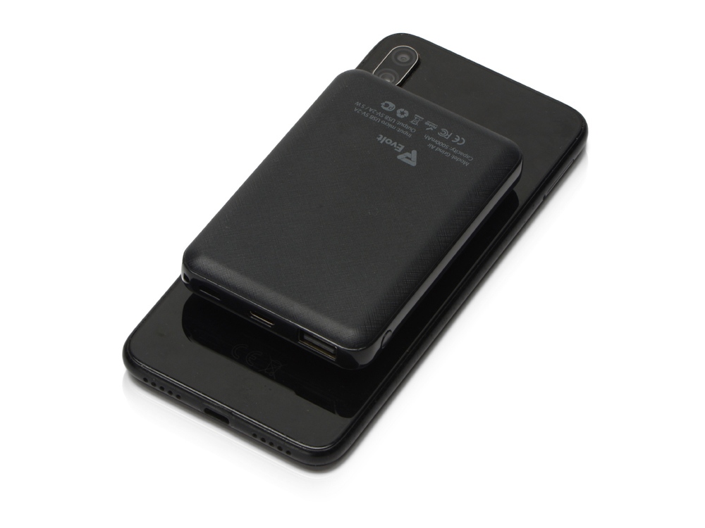 Портативное беспроводное зарядное устройство "Grind Air", 5000 mAh-5