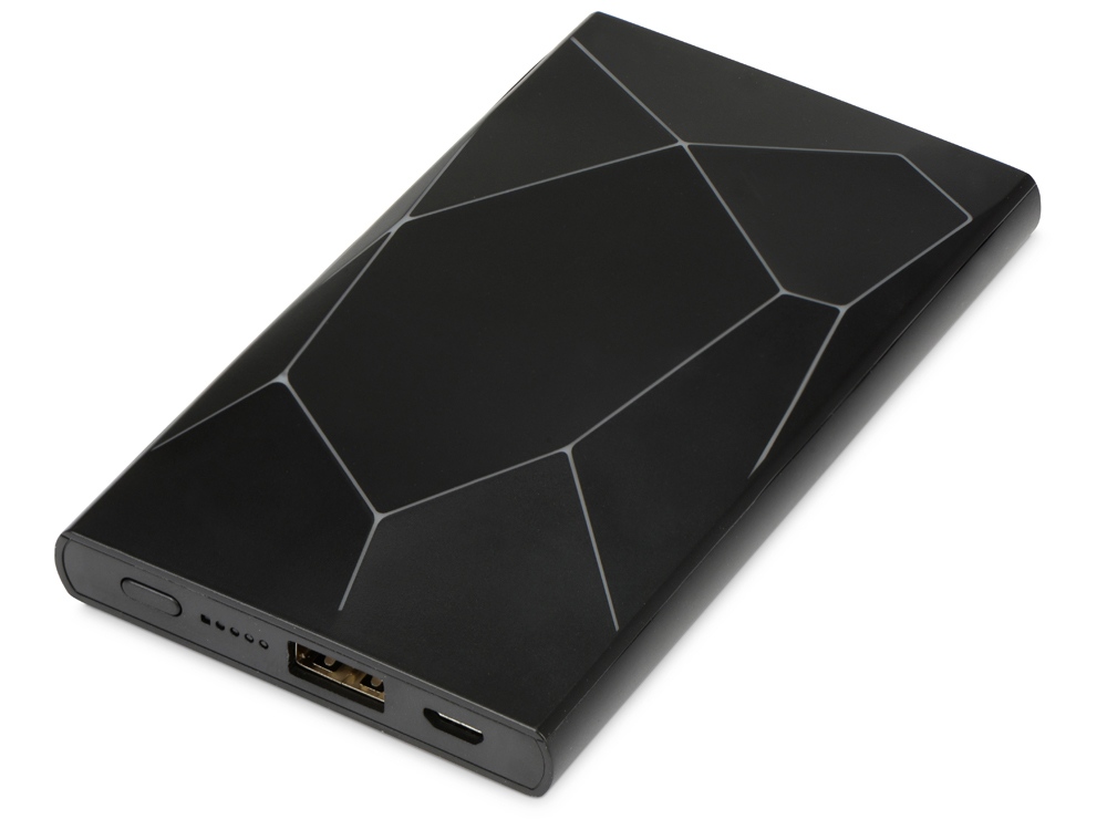Портативное беспроводное зарядное устройство "Geo Wireless", 5000 mAh, черный-1