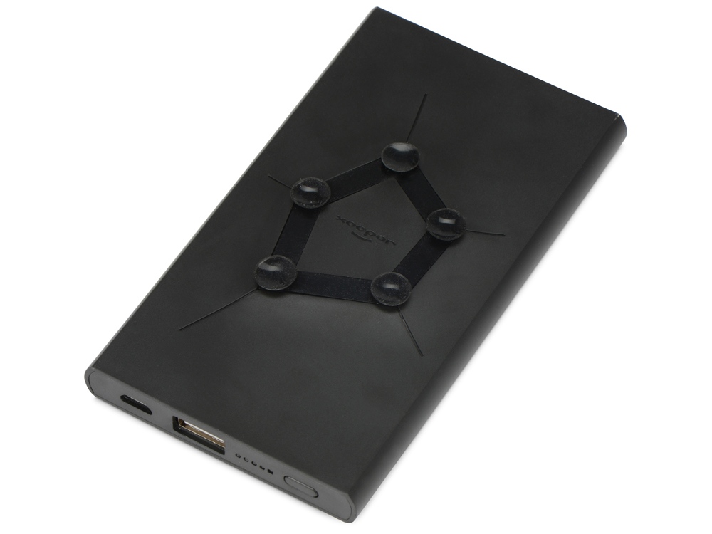 Портативное беспроводное зарядное устройство "Geo Wireless", 5000 mAh, черный-2