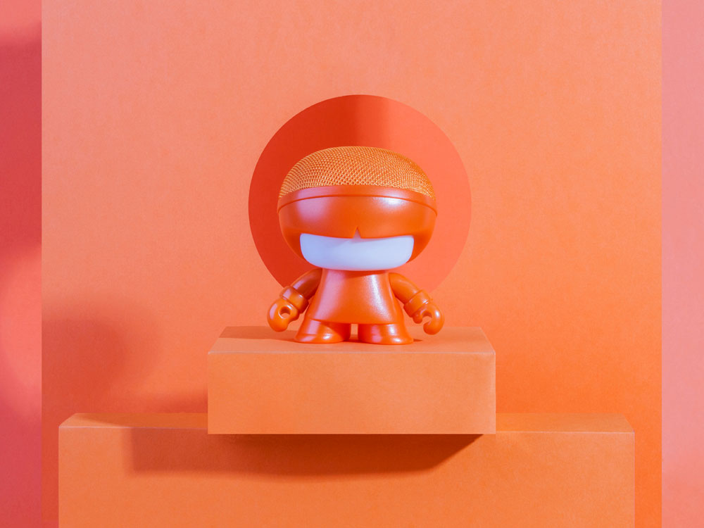 Портативная колонка Bluetooth XOOPAR mini Xboy Metallic, оранжевый-3