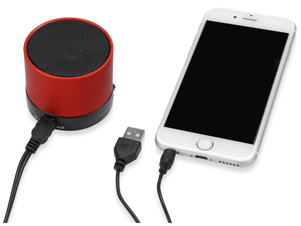 Беспроводная колонка "Ring" с функцией Bluetooth, красный-2